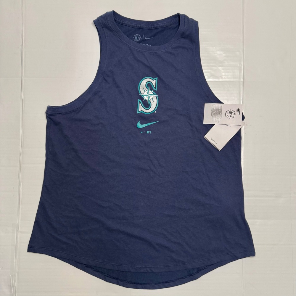 Nike Navy Blue Seattle Mariners Tank Top